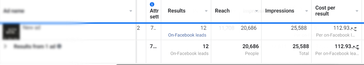 High-value real estate lead campaign showing pipeline volume and cost per qualified property inquiry